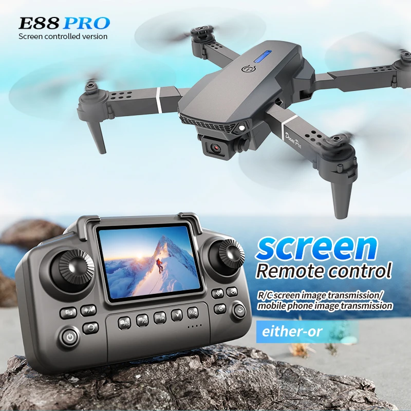 Drone Kit Professional - Professional E88 PRO Drone with screen