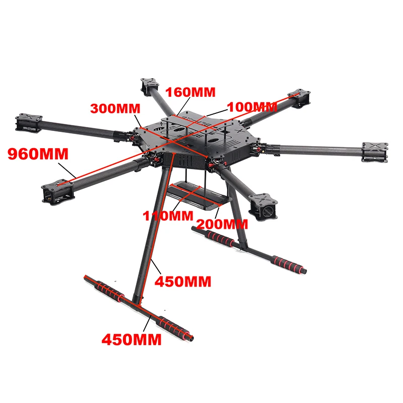 ZD850 ZD960 Full Carbon Fiber  - огляд і ціна Drone Kit Heavy Lift