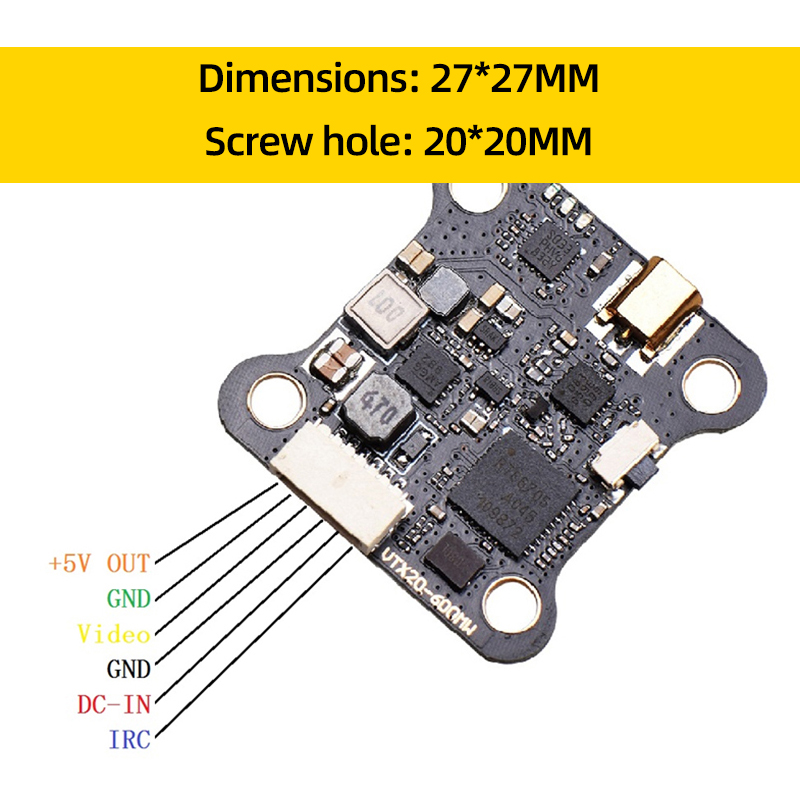 JHEMCU VTX20-600 5.8G 40CH FPV - огляд і ціна Drone Kit Long Range