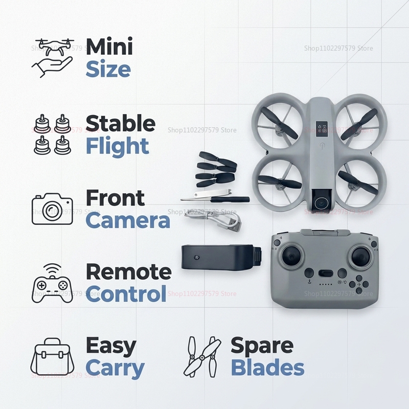 Mini Drone with 8K HD Camera F - огляд і ціна Drone Kit Tricopter