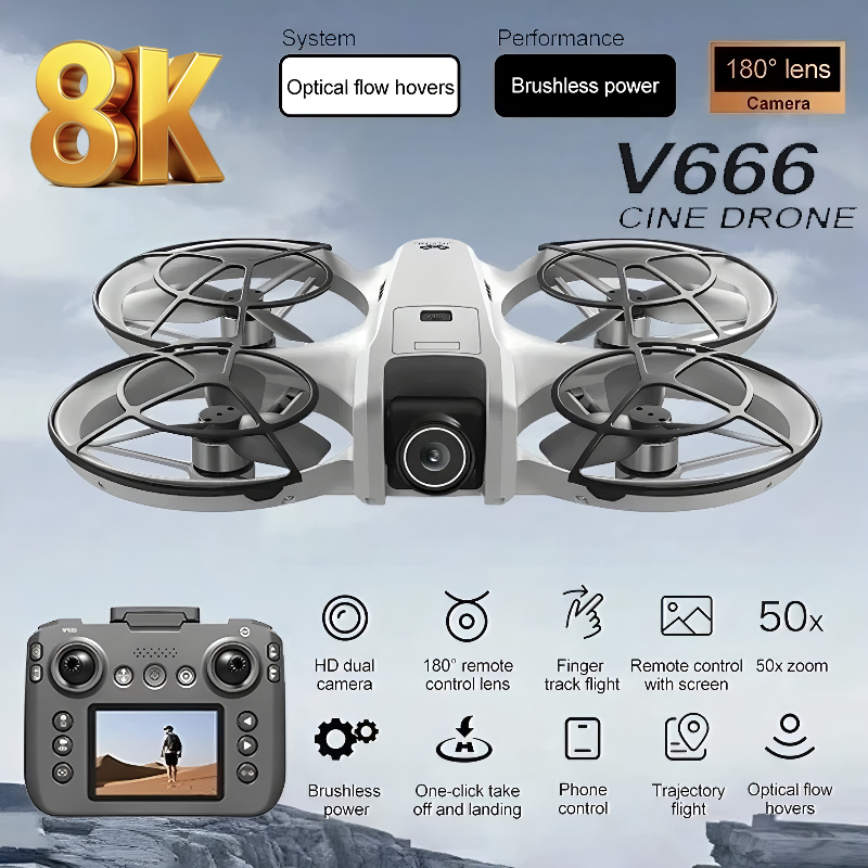 New V666 Mini Drone 4K Profess - огляд і ціна Drone Kit Tricopter