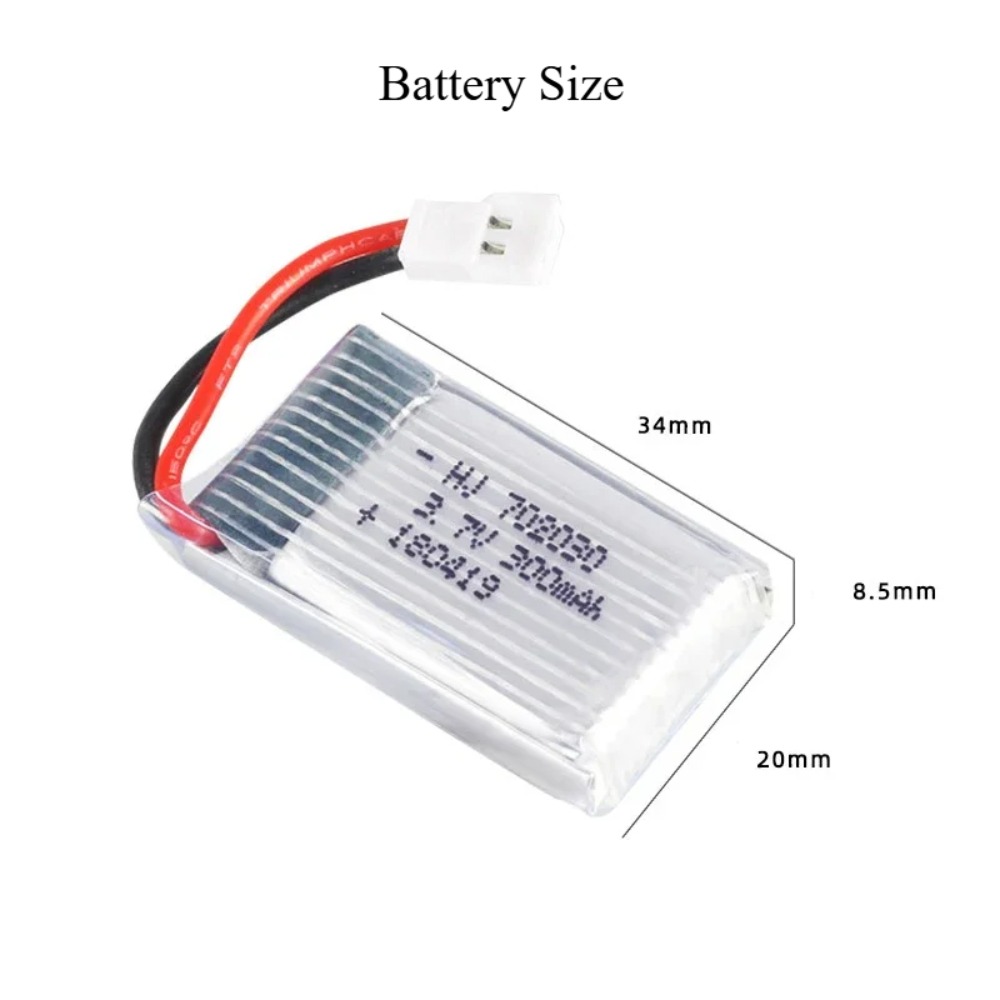 3.7V 300mAh Lipo Battery U816  - огляд і ціна Drone Kit Beginner